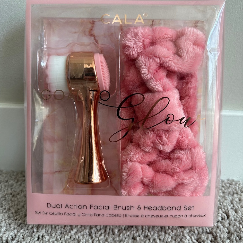 CALA Dual Action Facial Brush & Headband Set